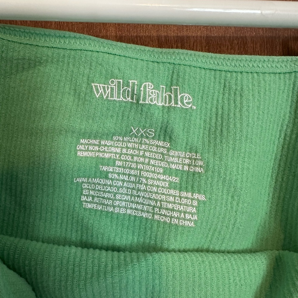 Wild Fable Mint Ribbed Top - Picture 3 of 3